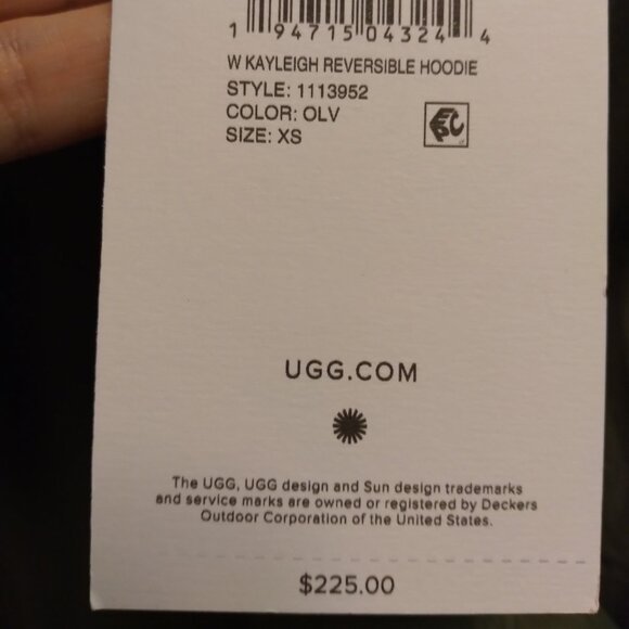 UGG Kayleigh Reversible Hoodie Jacket - Picture 10 of 11